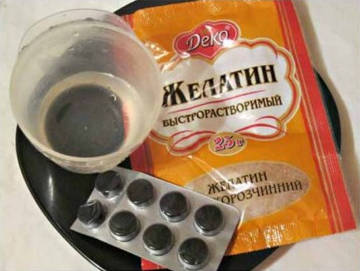 Желатиновая маска с активированным углем